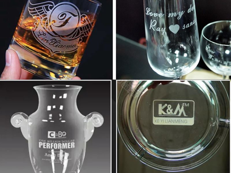 How to do custom glass etching by 5W UV laser marking machine