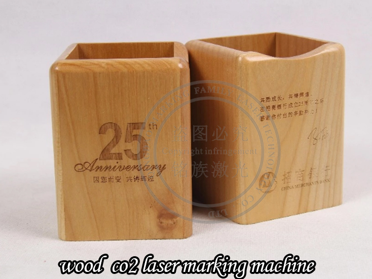 Wood Engraving by Co2 Laser Marking Machine 30 watt