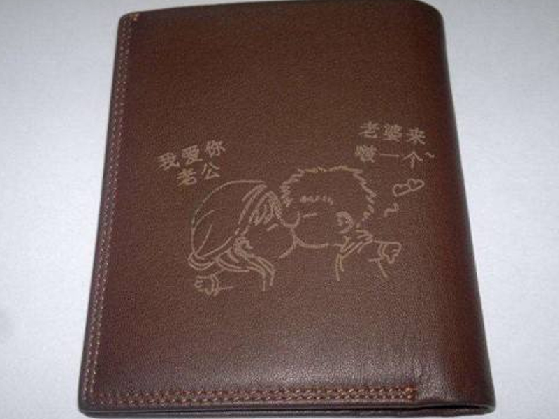 wallet laser engraving