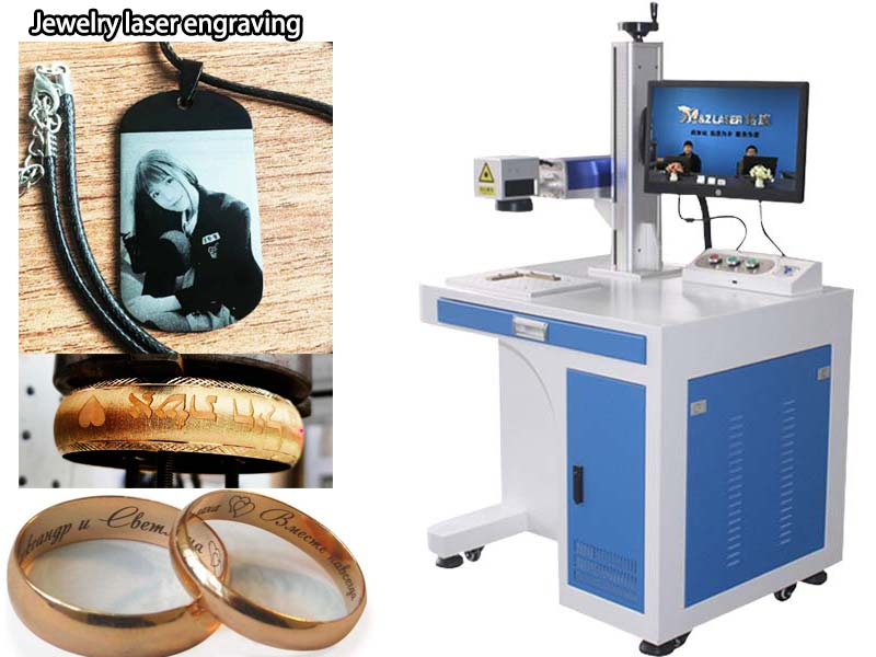 30W 50 watts desktop fiber laser engraving machine for metal jewelry with best price