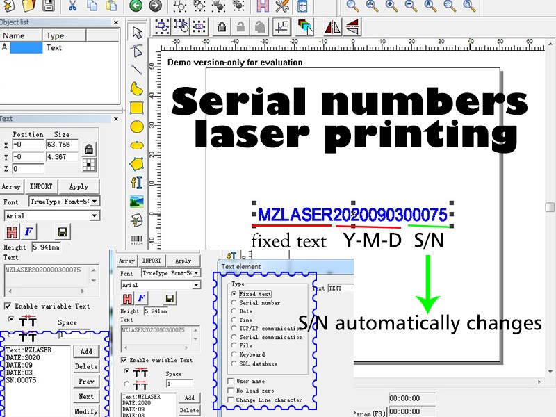 laser engraving serial numbers