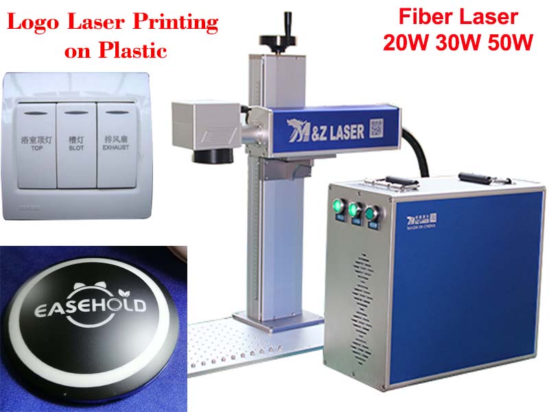 Fiber laser marking machine 30w for series number logo printing on plastic 