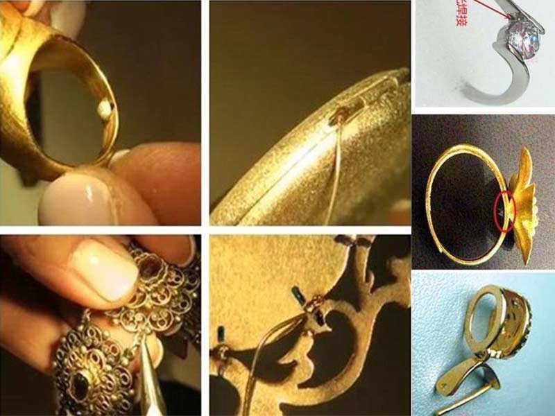 gold jewelry laser soldering
