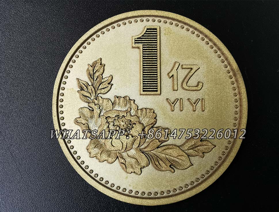 3d metal engraving for brass coin mould by our 3D fiber laser