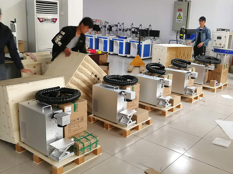 packing of portable fiber laser marking machine