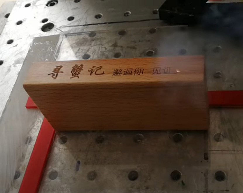Wood Engraving By CO2 laser marking machine