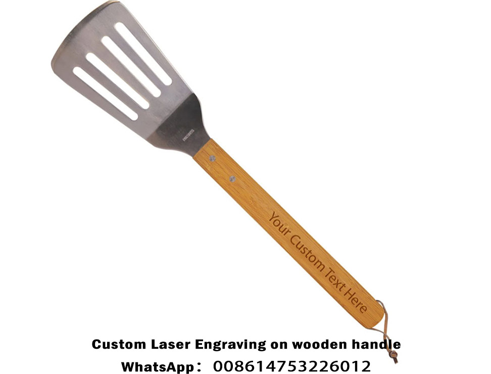 wooden handle laser engraving