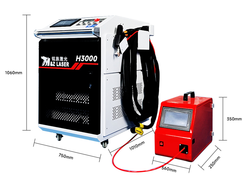 3000W <font color='red'><font color='red'>Hand</font></font><font color='red'><font color='red'>Held</font></font> Fiber <font color='red'><font color='red'>Laser</font></font> Welding Machine for Metals Stainless Steel